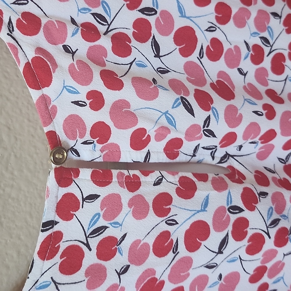 ***LOFT dress cherry print size XL *** - Picture 4 of 7